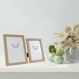 Aberto Design Set de 2 Marcos de Fotos Naturales (10x15 cm y 13x18 cm)